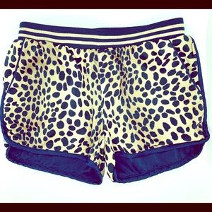 Little Marc Jacobs Girls Shorts Blue & Leopard
